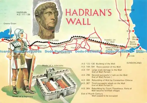 D232598 Hadrian Wall Modell eines Legionärs E T W Dennis and Sons ltd Photocolour