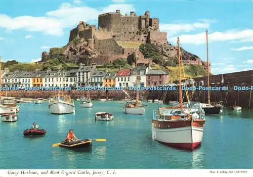 D229273 Trikot C I Gorey Harbour and Mont Orgueil John Hinde Ltd E Ludwig