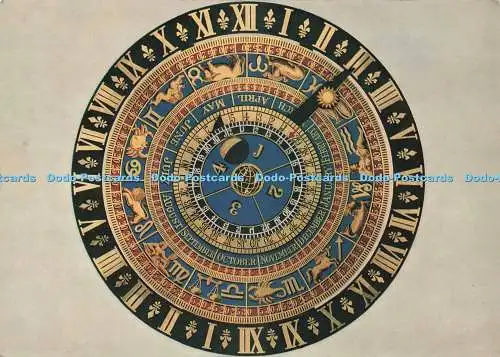 D232601 Middlesex Hampton Court Palace Zifferblatt der astronomischen Uhr Crown Scie