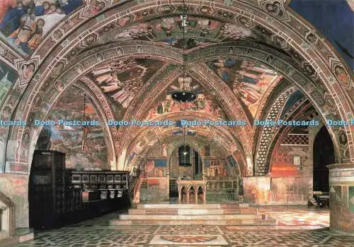 D238509 Assisi Innenraum der Unterkirche Frati Minori Conventuali Umbrigraf