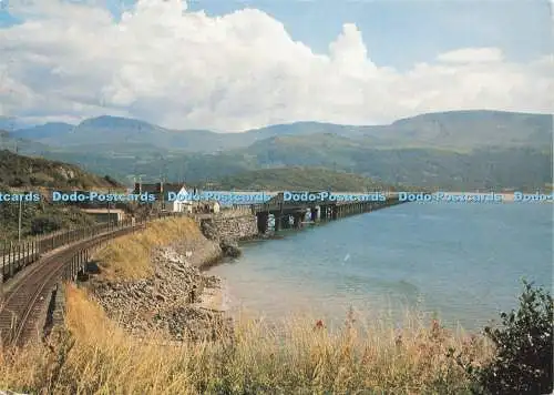 D233938 North Wales Barmouth Bridge and Cader Idris Judges Postcards Ltd C 1312