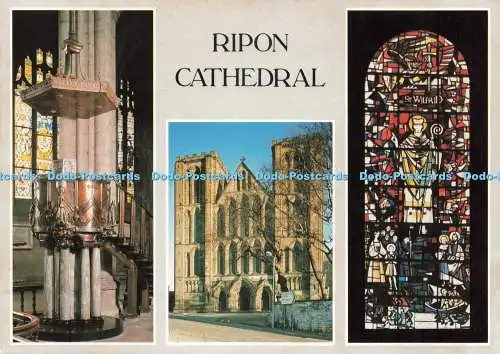 D233940 Kathedrale von Ripon Die Kanzel Die Westfront Richter Postkarten Ltd C 11369 X