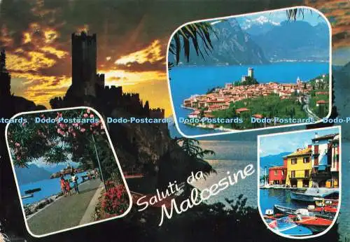 D233950 Saluti da Malcesine Gardasee Brunner und C Rivetta Souvenirs Multi
