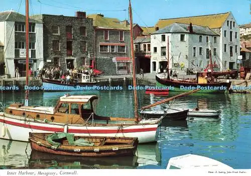 D238525 Cornwall Inner Harbour Mevagissey John Hinde E Ludwig