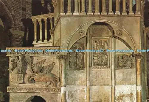 D229318 Bologna Basilica di S Stefano Edicola del Santa Sepolcro Bassorilievi se