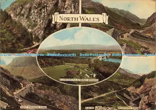 D229324 North Wales Nant Francon Pass Sychnant Pass Multi View 1964