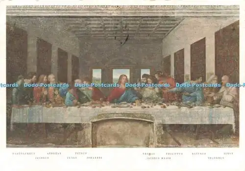 D236231 Milano Refettorio Di S M Delle Grazie L Ultima Cena Leonardo Da Vinci Ro