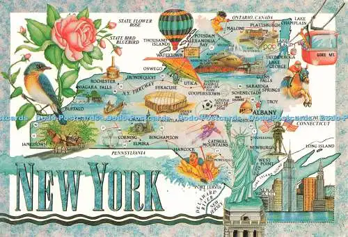 D233982 New York Empire State Capital Albany Area Edwards Press New York Scenic