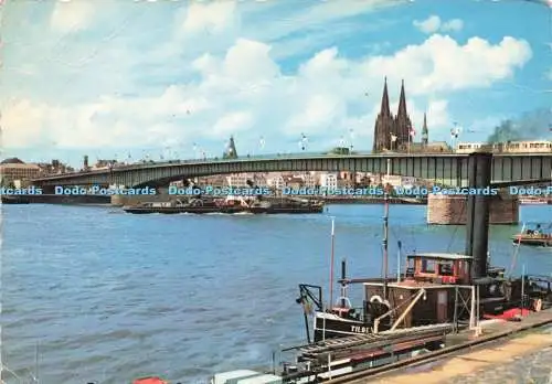 D229342 Köln Dom und Rhein Deutzer Brücke A F K