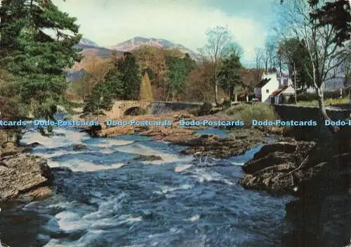 D229343 Perthshire The River Dochart Valentine and Sons Ltd Scots Bildserie