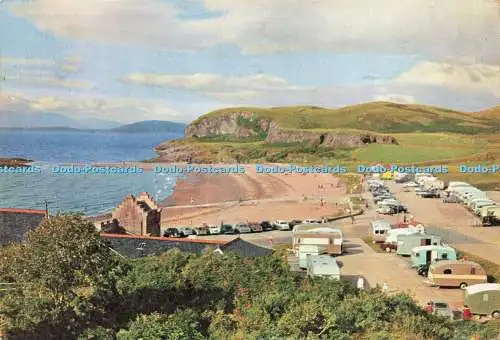 D229344 Ganavan Sands and Bay mit Blick über den Firth of Lorne bis zum fernen Hügel