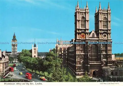 D236250 London Westminster Abbey und Big Ben John Hinde