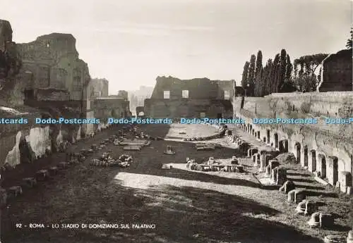 D238569 Roma Lo Stadio Di Domiziano Sul Palatino E Richter