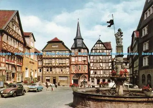 D229356 Fritzlar Marktplatz und Rolandsbrunnen Schoning und Co Gebrüder Schmidt