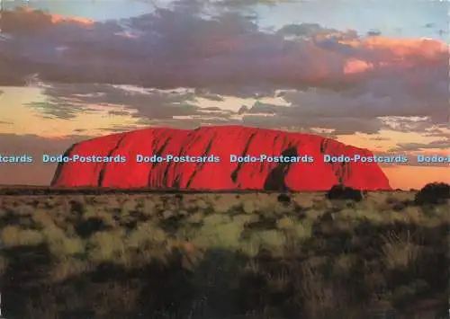 D238574 Ayers Rock at Sunset Barker Souvenirs 1985