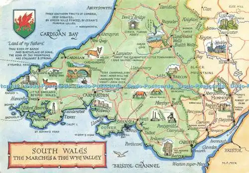 D232694 South Wales The Marches and the Wye Valley J Salmon Ltd Aquarell M F