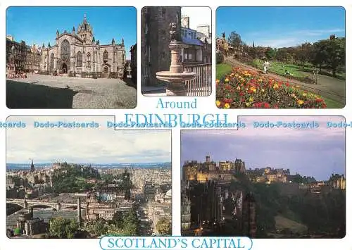 D232699 Rund Edinburgh Schottland Hauptstadt St Giles Cathedral Princes Street Gard