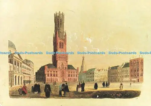 D232701 Brügge Grand Place et Beffroi Thill Nels 1992