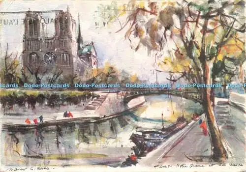 D234025 Paris Notre Dame at la Seine C Est Paris 1965
