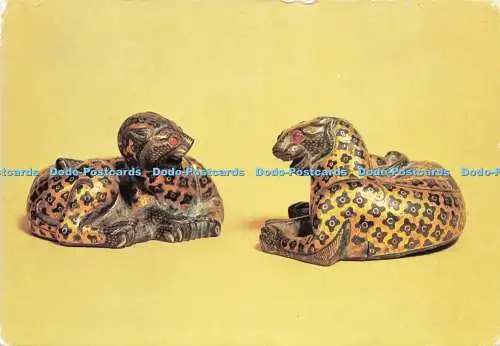 D232733 The Chinese Exhibition Number 150 51 Pair of Parcel Gilt Bronze Leopards