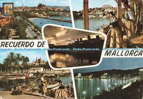 D234050 Recuerdo de Mallorca Palma Vista Parcial Molinos de Jonquet Fisa Escudo
