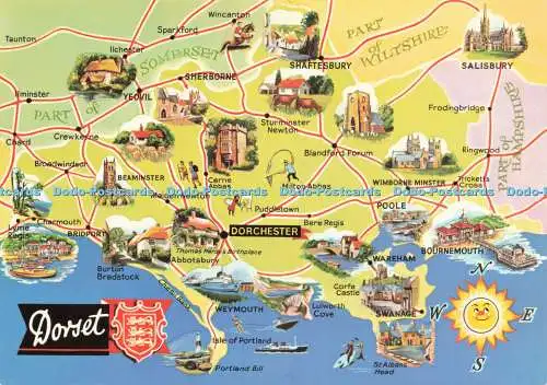 D229409 Dorset Map E T W Dennis and Sons Ltd Photocolour