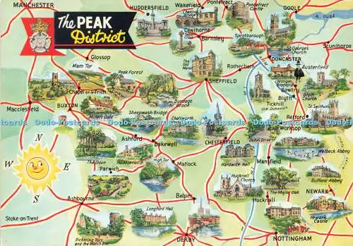 D229414 The Peak District Karte E T W Dennis and Sons Ltd Photocolour