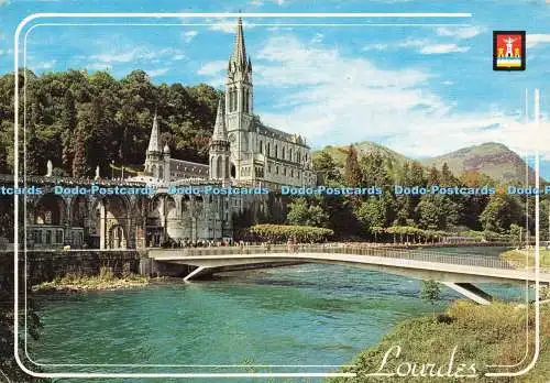 D238626 Lourdes The Basilica and the Gave A Doucet Fisa Edlux 1989