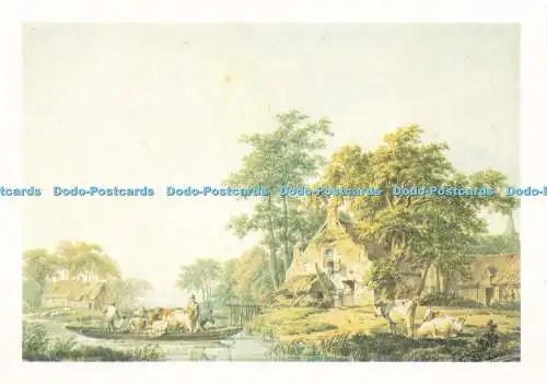 D232748 Leningrad Die Eremitage-Landschaft mit einer Kreuzung Aurora Kunstverlag