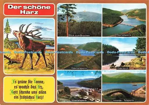 D229423 Der Schöne Harz Blick zum Brocken Okertalsperre Cramers Kunstanstalt KG