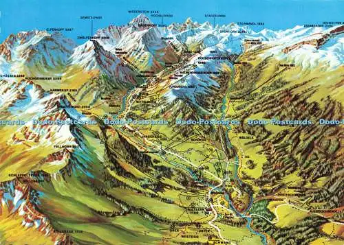 D229424 Reliefkarte vom Kleinwalsertal Franz Milz