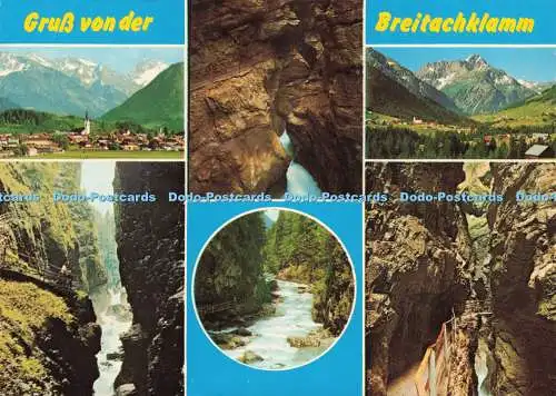 D229425 Gruss von der Breitachklamm Franz Milz Mehrfachansicht