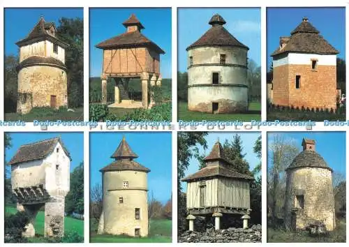 D238663 Pigeonniers Du Lot Collection Les Authentiques et les Imaginaires Multi