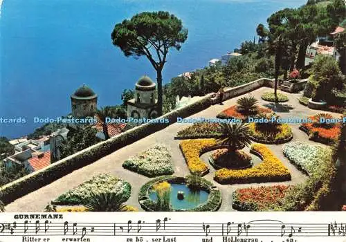D232783 Ravello Villa Rufolo Gartenmotiv von Parsifal von R Wagner S A R Kodak