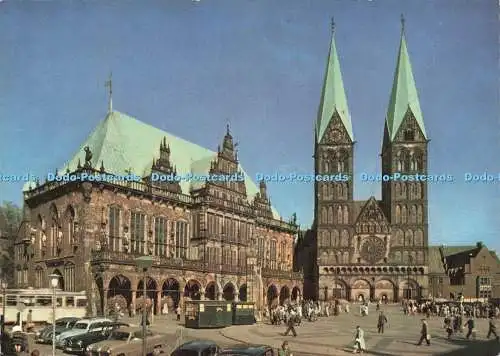 D236371 Bremer Rathaus und Dom St. Petri Hans Andres Hans Hartz