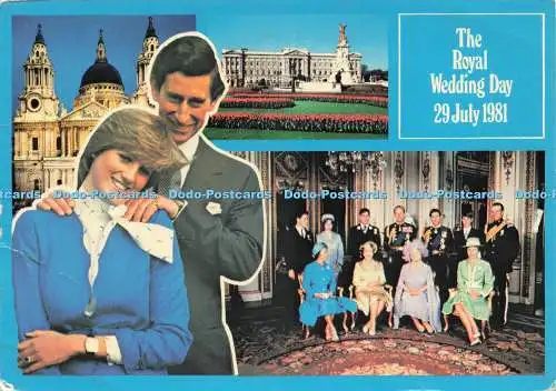 D229475 The Royal Wedding Day 28 July 1981 The Royal Family Buckingham Palace Ph