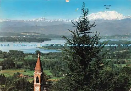 D236386 Varese See und Blick auf Mount Rosa G M