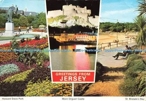 D232813 Grüße aus Jersey Howard Davis Park St Brelade Bay E T W Dennis und