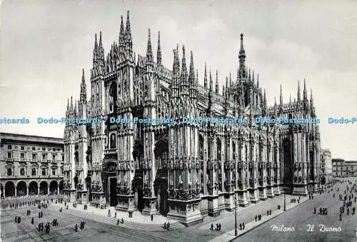 D236399 Milano Il Duomo Stab Grafico Cesare Capello
