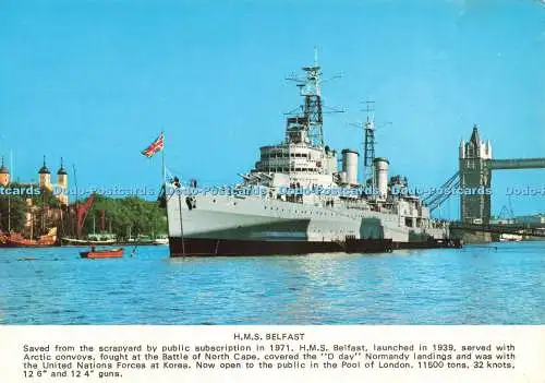 D236403 H M S Belfast Photo Precision Colourmaster International