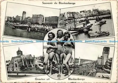 D236431 Souvenir de Blankenberge A Dohmen 1961 Mehrfachansicht