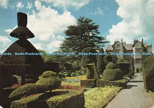 D236435 Cumbria Blick auf das Haus vom Topiary Garden ABC Historic Publications