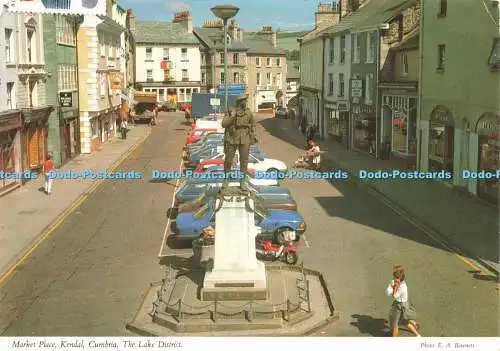 D236436 The Lake District Market Place Kendal Cumbria John Hinde E A Bowness 198