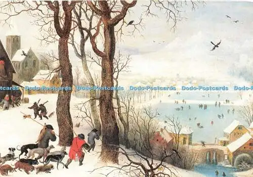 D232869 Winterszene Jagd