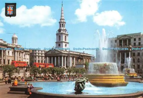 D238759 London Trafalgar Square im Hintergrund St Martin In The Fields Fisa