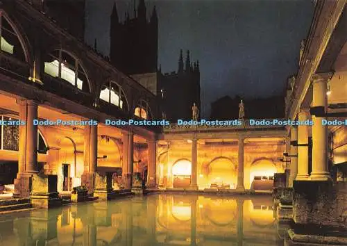 D229547 England The Great Roman Bath and Bath Abbey Unichrome of Bath 1984