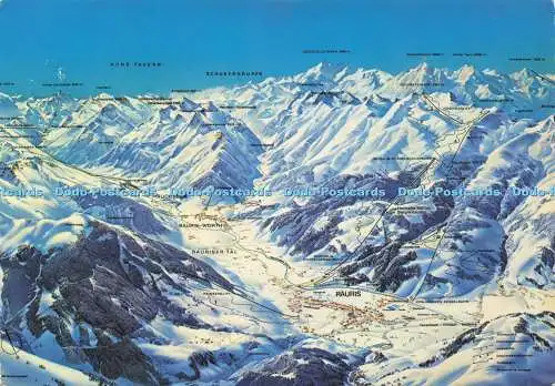 D234196 Skiparadies Rauris und Rauris Worth Salzburger Land Osterreich W K Huhne