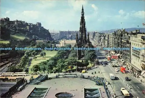 D234197 Edinburgh Princes Street and the Castle J Arthur Dixon Ltd K Grant McMul