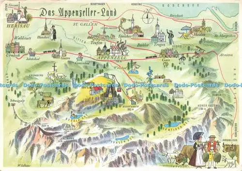 D234215 Das Appenzeller Land Bahnen und Bergbahnen Kummerly und Frey
