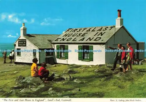 D232901 Cornwall Land End The First and Last House in England John Hinde Ltd E L